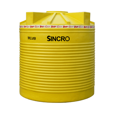 Yellow Vertical Storage Tank