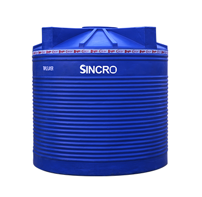 Blue Vertical storage tank