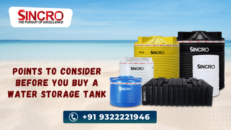 Points to Consider Before You Buy a Water Storage Tank