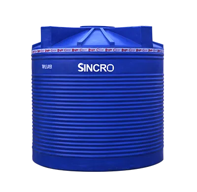 Blue Vertical storage tank